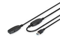 Підовжувач DIGITUS USB 3.0 Active Cable, A/M-A/F, 20 m