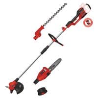 Набор садовых инструментов Einhell GE-LM 36/4in1 Li-Solo, PXC, кусторез, высоторез, триммер, (без АКБ и ЗП)