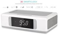 Акустична док-станція 2E SmartClock Wireless Charging, Alarm Clock, Bluetooth, FM, USB, AUX White