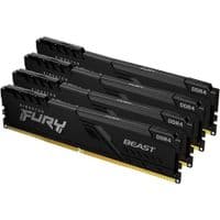Память KINGSTON DRAM 64GB 3200MHz DDR4 CL16 DIMM (Kit of 4) FURY Beast Black EAN: 740617319866