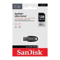 Накопичувач SanDisk 64GB USB 3.2 Ultra Curve Black