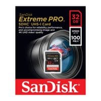 Карта памяти SD 32GB SanDisk C10 UHS-I U3 R100/W90MB/s Extreme Pro V30