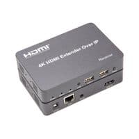 Удлинитель HDMI сигнала PowerPlant HDMI 4K/30hz, до 150м, через CAT5E/6 (HDES150-KVM) (CA912957)