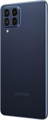 Смартфон Samsung Galaxy M53 5G SM-M536 6/128 GB Dual Sim Blue (SM-M536BZBDSEK)_UA_; 6.7" (2408x1080) Super AMOLED Plus / MediaTek Dimensity 900 / ОЗУ 6 ГБ / 128 ГБ вбудованої + microSD до 1 ТБ / камера 108 +8 +2 +2 Мп + 32 Мп / 5G / Bluetooth, Wi-Fi, NFC / GPS , A-GPS, GLONASS, Beidou, Galileo, QZSS / ОС Android 12.0 / 164.7x77x7.4 мм, 176 г / 5000 мАч / синій