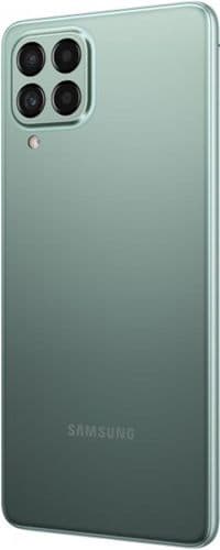 Смартфон Samsung Galaxy M53 5G SM-M536 6/128GB Dual Sim Green (SM-M536BZGDSEK)_UA_; 6.7" (2408x1080) Super AMOLED Plus / MediaTek Dimensity 900 / ОЗУ 6 ГБ / 128 ГБ встроенной + microSD до 1 ТБ / камера 108+8+2+2 Мп + 32 Мп / 5G / Bluetooth, Wi-Fi, NFC / GPS, A-GPS, GLONASS, Beidou, Galileo, QZSS / ОС Android 12.0 / 164.7x77x7.4 мм, 176 г / 5000 мАч / зеленый