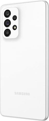 Смартфон Samsung Galaxy A53 5G SM-A536 8/256GB Dual Sim White (SM-A536EZWHSEK)_UA_; 6.5" (2400x1080) Super AMOLED / Samsung Exynos 1280 / ОЗУ 8 ГБ / 256 ГБ вбудованої + microSD до 1 ТБ / камера 64+12+5+5 Мп + 32 Мп / 5G / Bluetooth, Wi-Fi, NFC / GPS, GLONASS, Beidou, Galileo / ОС Android 12.0/159.6x74.8x8.1 мм, 189 г/5000 мАг/білий