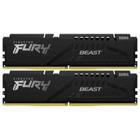 Модуль памяти 64GB DDR5 5200MHz FURY Beast Black  (2*32) KF552C40BBK2-64