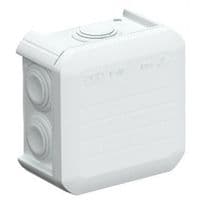 Коробка розподільча наружна OBO Bettermann Т40 90х90х52 IP55, біла	