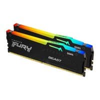 Пам'ять ПК Kingston DDR5 16GB KIT (8GBx2) 5600 FURY Beast RGB