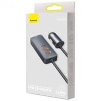 Автомобільний зарядний пристрій Baseus Share Together PPS 120W (2USB, 2USB-C) Gray (CCBT-A0G)