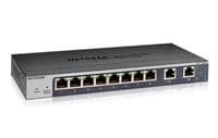 Комутатор NETGEAR GS110EMX 8x1GE, 2xMulti-Gig (100M/1G/2.5G/5G/10G), керований
