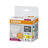 Світлодіодна лампа OSRAM LED VALUE, MR16, 6W, 3000K, GU5.3