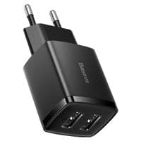 Сетевое зарядное устройство Baseus Compact 10,5W (2 USB) Black (CCXJ010201)