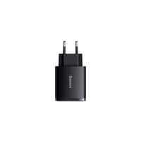 Зарядний пристрій Baseus Compact Quick Charger 30W QC+ PD (1Type-C + 2USB) Black (CCXJ-E01)