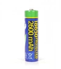 Аккумулятор Li-Ion 18650 2600 мАч с защитой, блистер