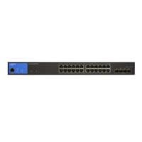 Комутатор LINKSYS LGS328MPC 24xGE PoE+, 4x10GE SFP+, керувань L3