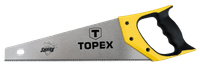 Ножовка по дереву TOPEX "Shark", холст 400 мм, зубцы с трехгранной заточкой, 7TPI, 510 мм