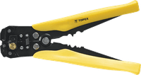 Съемник изоляции TOPEX, автоматический, диапазон 0.5-6 мм2, обжим наконечников, кусачки, 210 мм