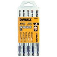 Набір свердл DeWALT універсальних MULTI MATERIAL IMPACT,5 шт, пластиковий кейс (DT60099)