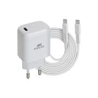 Зарядное устройство RivaCase USB Type-C, 20 W PD + Type-C cable (PS4191 WD4 (White))