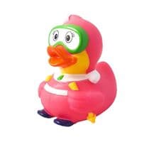 Игрушка для ванной LiLaLu Утка Лыжница розовая (L1635)