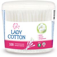 Ватные палочки Lady Cotton в банке 100 шт. (4823071607581)