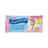 Детские влажные салфетки Superfresh Baby chamomile 15 шт (4820048484008)