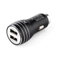 Зарядний пристрій Vinga Dual USB Car Charger 15.5W Max (VCCAABK)