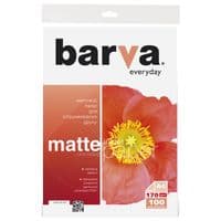 Фотопапір Barva, матовий, A4, 170 г/м², 100 арк, серія "Everyday" (IP-AE170-323)