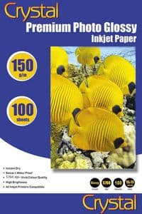 Фотопапір Crystal, глянсовий, A6 (10x15), 150 г/м², 100 арк (GL-R6-150-100)