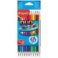 Maped Color Peps Duo двосторонні 12 шт. 24 кольори (MP.829600)