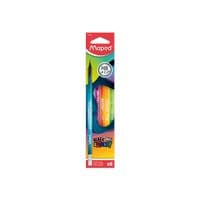 Олівець графітний Maped BLACK PEPS ENERGY HB, з резинкою, 6 шт (MP.852000)