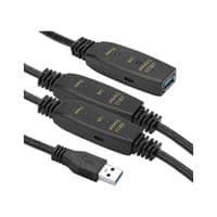 Адаптер USB 3.0 AM - AF, 20 m, Active PowerPlant (CA912865)