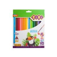 Олівці кольорові ZiBi Kids AQUA акварельні 24 шт (ZB.2476)
