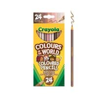 Олівці кольорові Crayola Colors of the World 24 шт (68-4607)