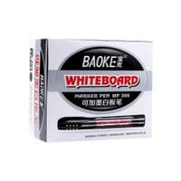 Маркер Baoke для сухостираючих дощок, 2.5 мм чорний 12 шт (MARK-BOA-BAO399B-12)
