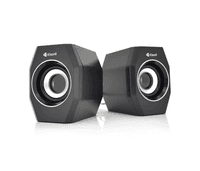 Колонки 2.0 Kisonli A-101S Black, 2 x 3 Вт, пластиковий корпус, USB + 3.5mm