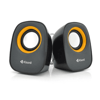 Колонки 2.0 Kisonli V360 Orange, 2 x 1.5 Вт, пластиковий корпус, USB + 3.5mm