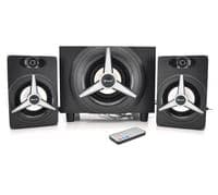 Колонки 2.1 Kisonli TM-7000A Black, 15 Вт + 2 x 5 Вт, с сабвуфером, bluetooth, питание 220V + 3.5mm