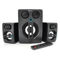 Колонки 2.1 Kisonli TM-9000A Black, 5 Вт + 2 x 3 Вт, с сабвуфером, bluetooth, питание 220V + 3.5mm