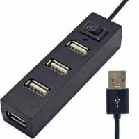 Концентратор USB 2.0, 4 ports, Black, 480 Mbps (YT-HUB4-B)