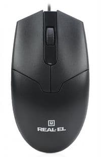 Миша REAL-EL RM-208, Black