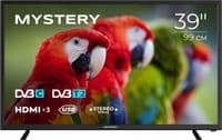 Телевизор 39" Mystery MTV-4055HT2, 1366x768, 60 Гц, DVB-T2/C, 3x HDMI, USB, VESA 200x100