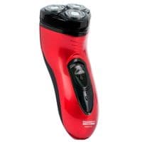 Электробритва Новый Харьков НХ-8507 Лидер-Q Red, 6W, роторная, сухая бритья, 3 головки для бритья, двойные лезвия, плавающая конструкция ножей, повторение контуров лица, питание аккумуляторный Li-ion, триммер для высок