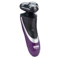 Електробритва Новий Харків НХ-8526 Фаворит S Violet, 6W, роторна, сухе голення, 3 плаваючі головки для голення, плаваючі підвійні леза, повторення контурів обличчя, живлення мережа/акумулятор, триммер для висок, електронна кнопка вмикання