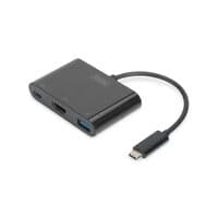 Адаптер DIGITUS USB-C - HDMA, 2xUSB