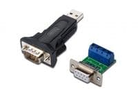 Адаптер DIGITUS USB 2.0 to RS232, RS485 incl., black