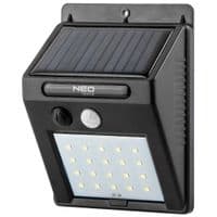 Прожектор Neo Tools, живлення від сонячного світла, 250 люмен, 1200 мАг, 3.7 Li-Ion, SMD LED, датчик руху та сутінків, IP44
