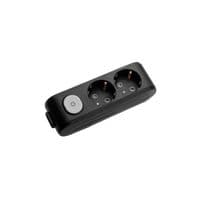 Колодка для підовжувача Panasonic X-tendia 2 гнізда black (WLTA04202BL-UA)