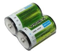 Батарейка D (LR20), лужна, Videx, 2 шт, 1.5V, Shrink